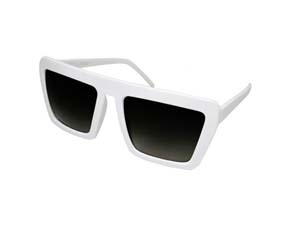 cc-ew-cts-wh-sm CRAZY TV SUNGLASS WHITE