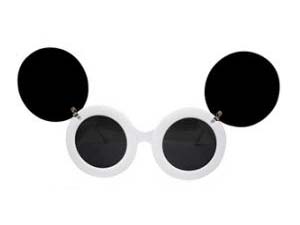 cc-ew-fums-wh-bk FLIP-UP MICKY SUNGLASS WHITE