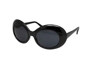 cc-ew-go-bk-sm GRUNGE OVAL SUNGLASS BLACK