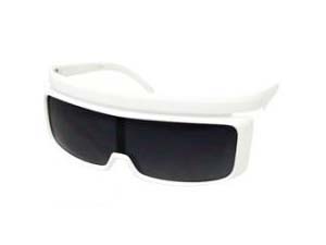 cc-ew-sts-wh-bk SATURN SUNGLASS WHITE