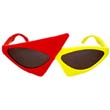 cc-ew-nwa-r-y NEW WAVE ASYMMETRY SUNGLASS RED~YELLOW