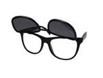 FLIP-UP WAYFARER BLACK