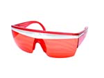 GAGA V SUNGLASS CLEAR RED