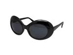 GRUNGE OVAL SUNGLASS BLACK