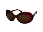 GRUNGE OVAL SUNGLASS BROWN