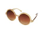 ROUND 1321 SUNGLASS BROWN