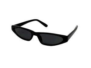 cc-ew-vce-bk-sm VICIOUS CATS EYE SUNGLASS BLACK