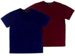 30's DESIGN POCKET T-shirt 2pc SET DEEP PURPLE/WINE RED