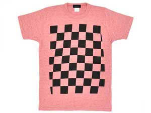 5CHECKER vgT-shirt RED~BLACK